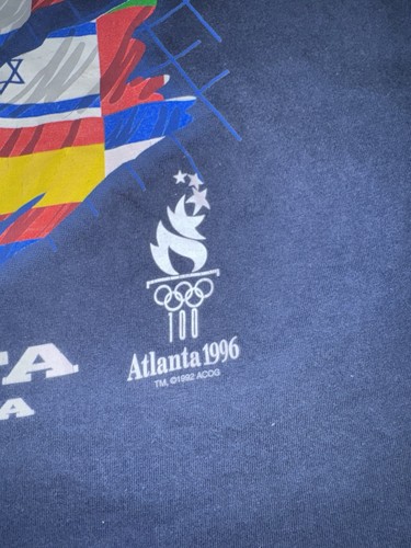 vintage 1996 atlanta olympics t shirt L - photo 3