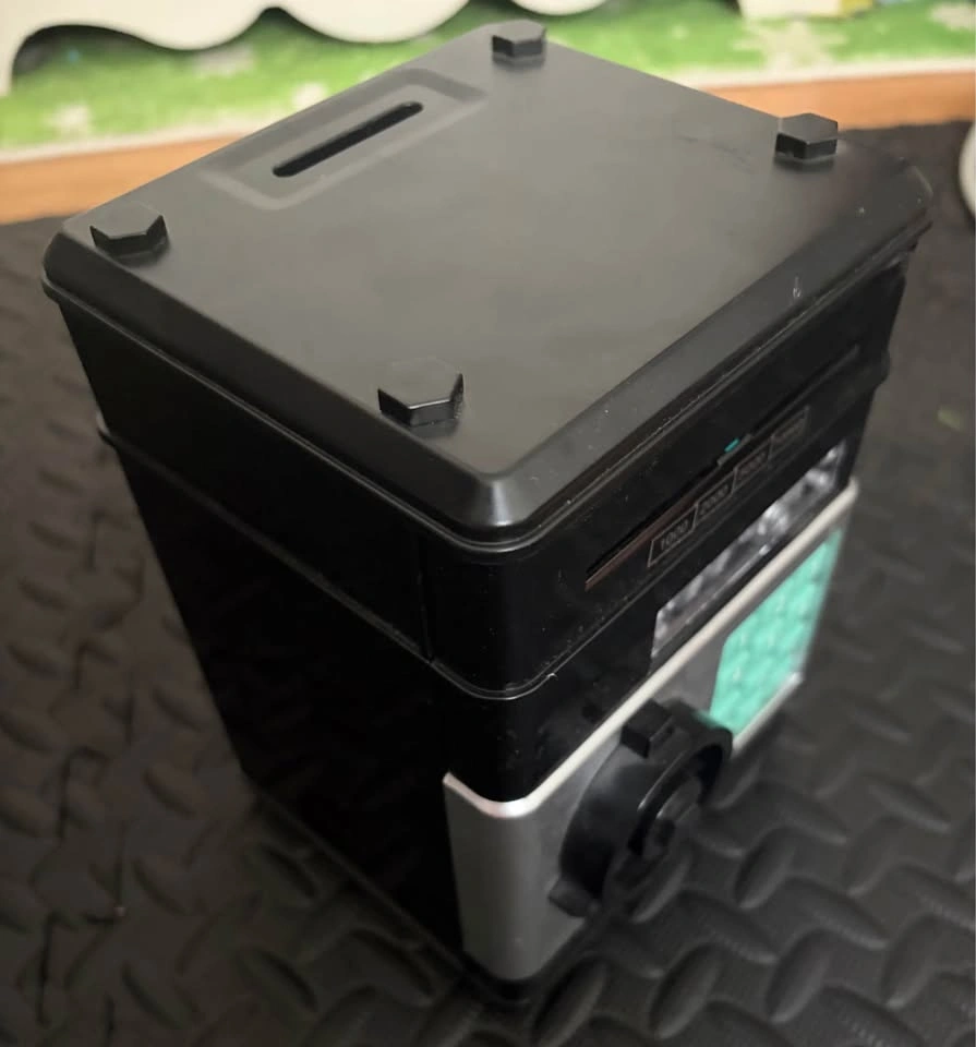 Electronic ATM piggy bank - black and pink - photo 4