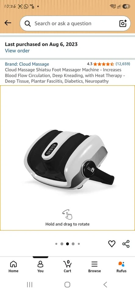 Cloud Massage Shiatsu Foot Massager Machine - photo 5