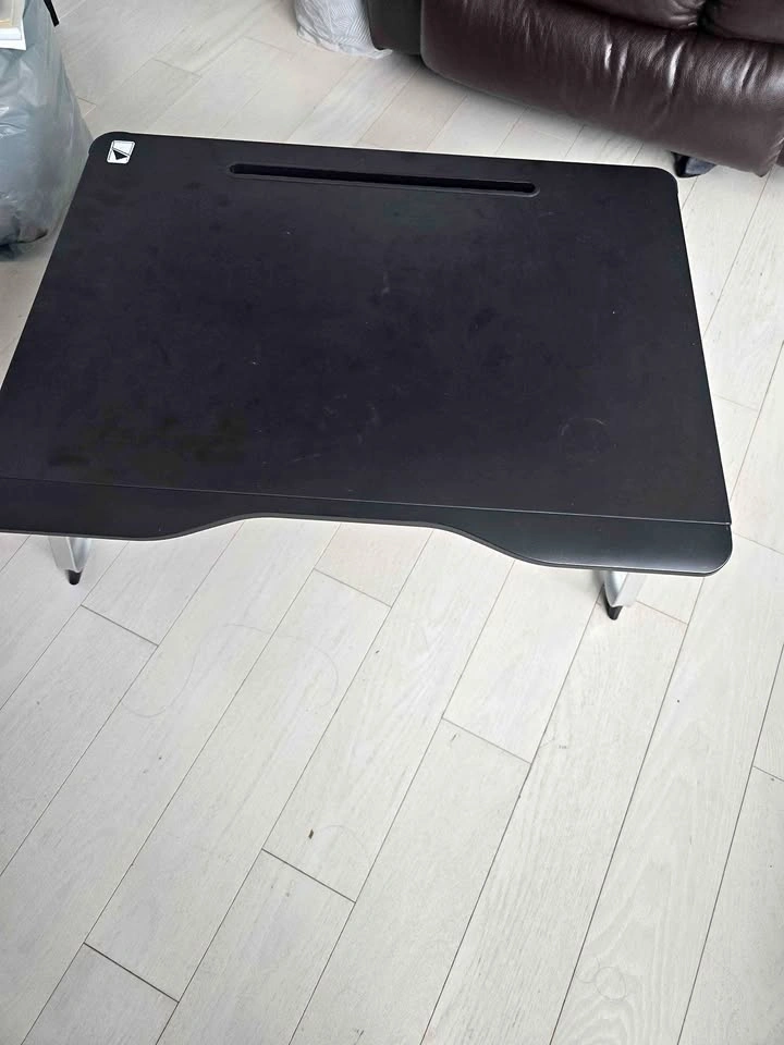 Black Portable Laptop Lap Desk with Drawer