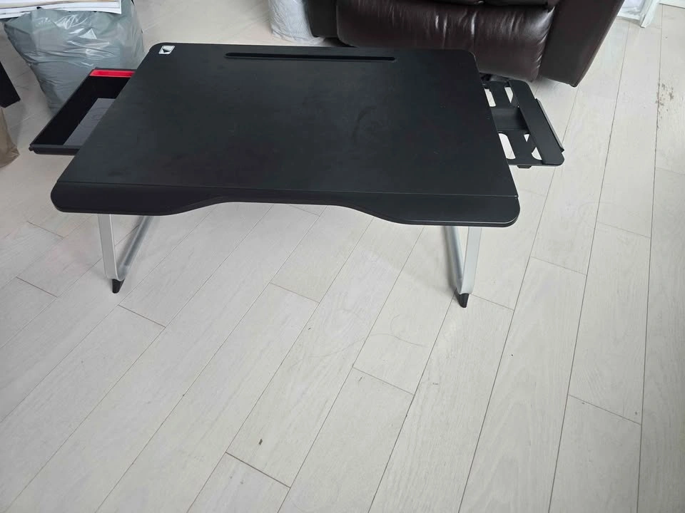 Black Portable Laptop Lap Desk with Drawer - photo 2
