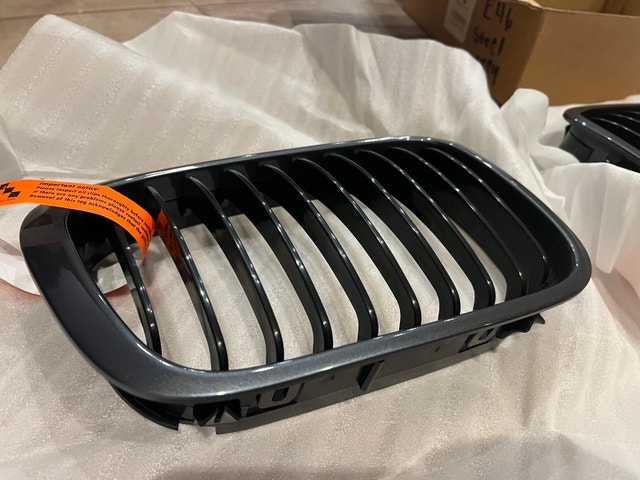 Bimmian BMW E46 Kidney Grille Steel Grey - photo 4