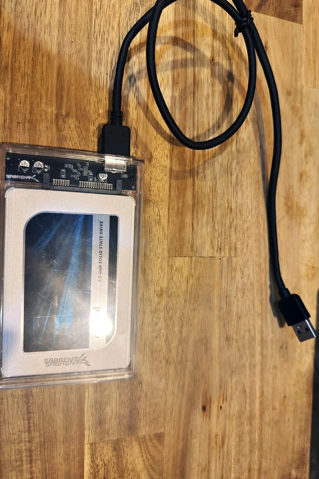 Crucial MX500 500GB SSD with Sabrent External Enclosure