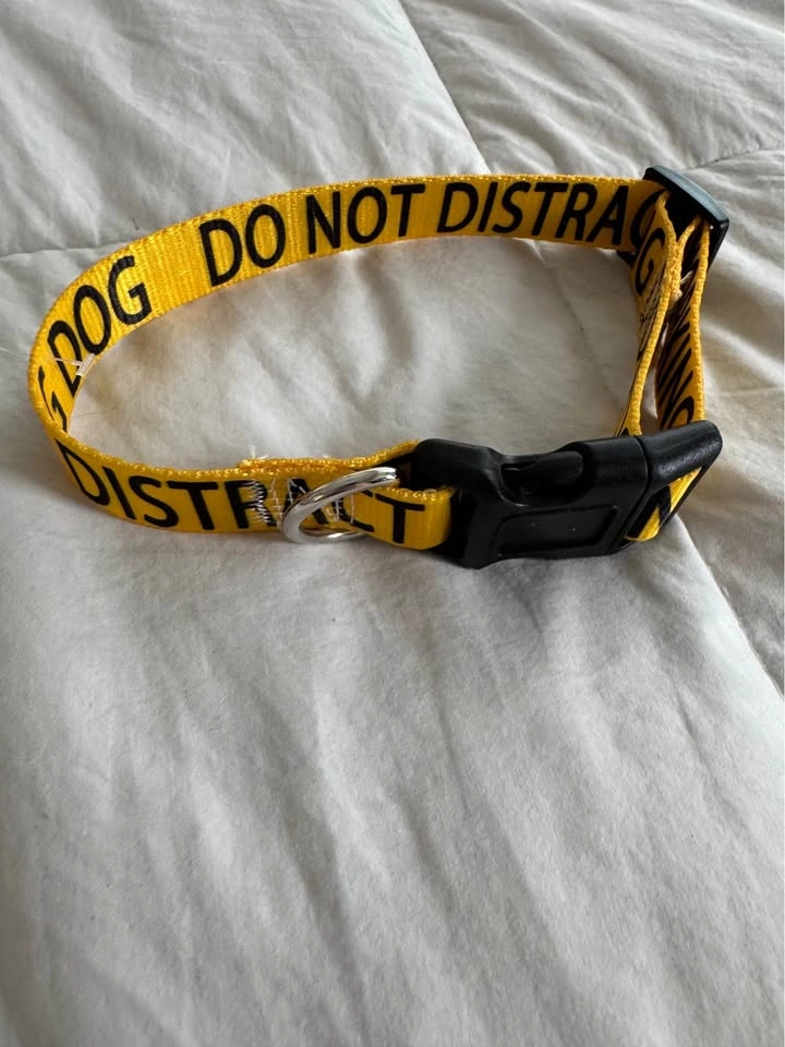 Brand New “Do Not Distract Working” Dog Collar - photo 4
