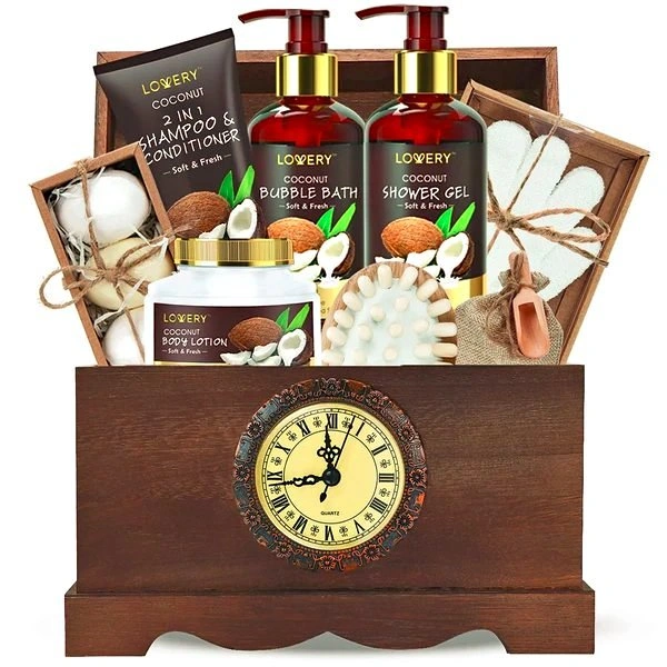 Vintage Style Coconut Home Bath Gift Set - 13Pc Body Care