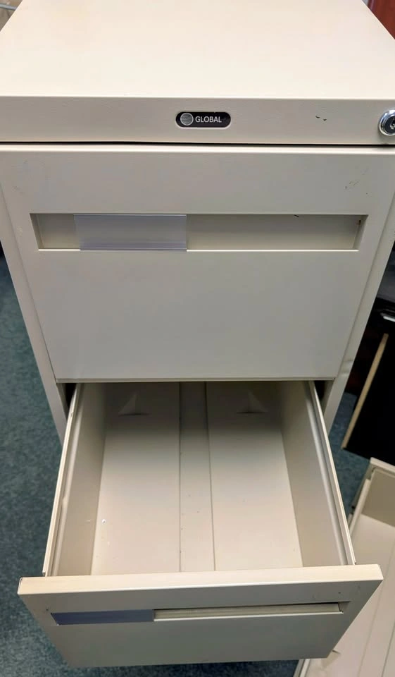 Global Vertical File Cabinet - Letter, 4 Drawer, Tan - photo 4