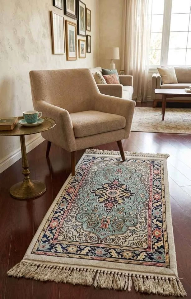 Persian Style Medallion Area Floral Rug - photo 5