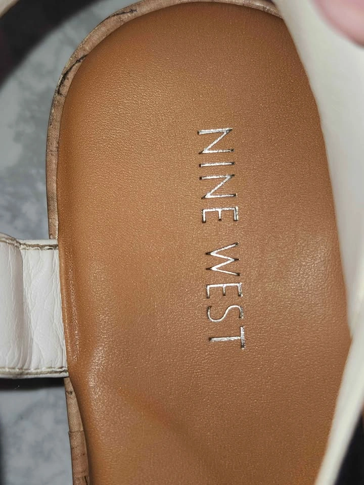 Nine West Women's White and Silver Platform Sandals - photo 3