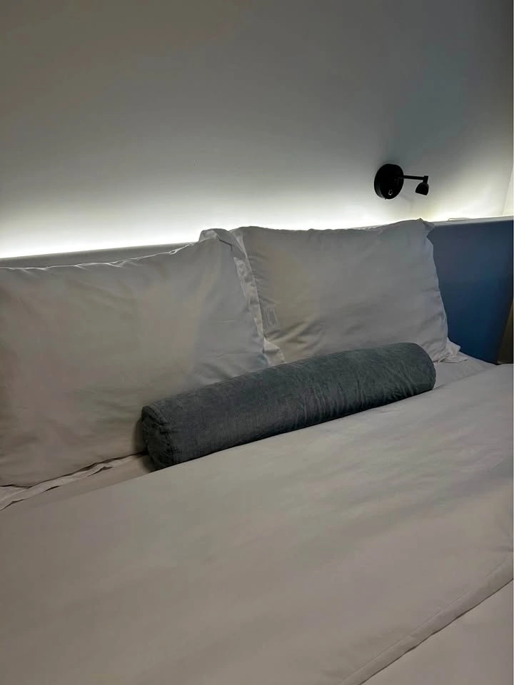 Grey Bolster Pillow with Cover