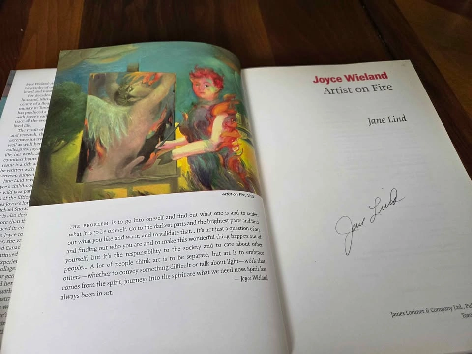 Joyce Wieland Artist On Fire - Signed Jane Lind First Edition - photo 2