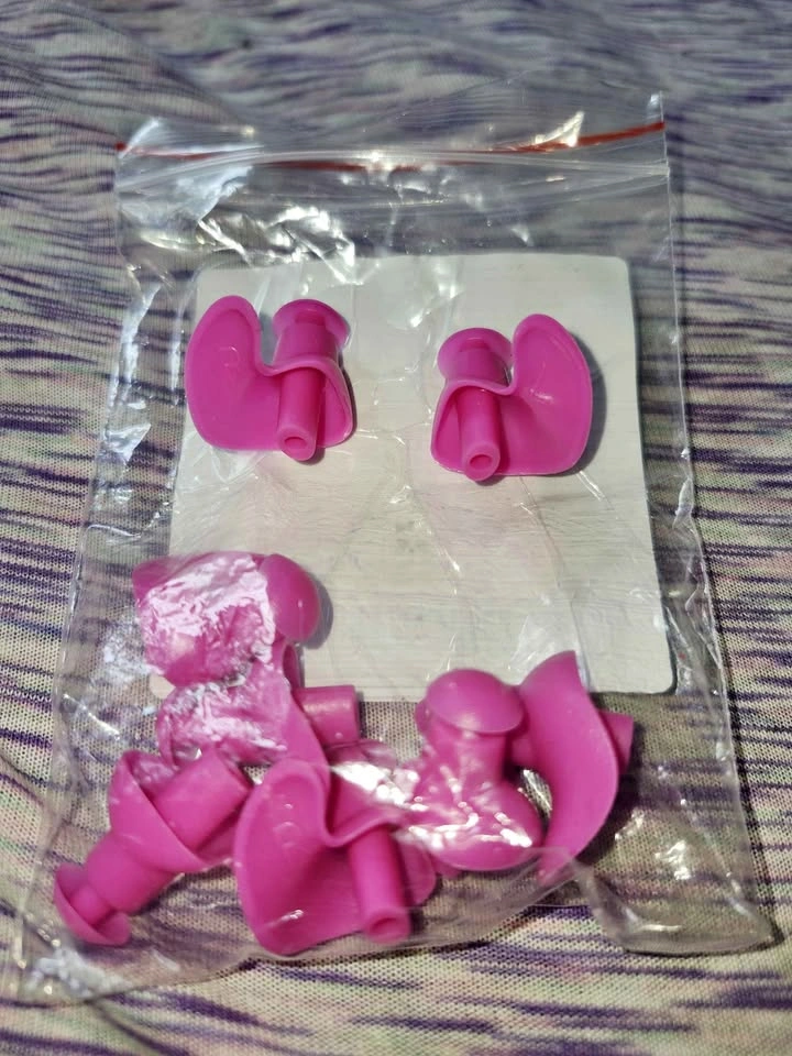 Pink Silicone Earplugs