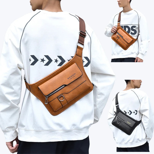 Men's Large Capacity Waterproof Crossbody Chest Bag - photo 2