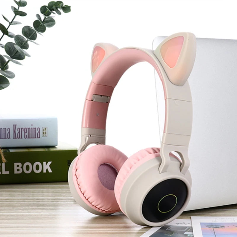 LED Cat Ear Noise Cancelling Bluetooth Headphones - photo 4