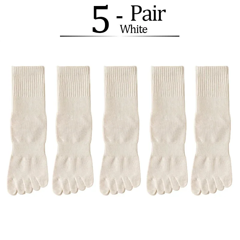 5 Pairs/lot Women Five Fingers Socks 100% Cotton - photo 5