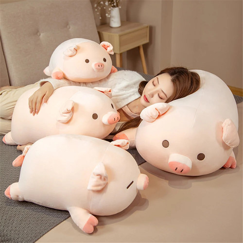 Plush Toy Cute Bobo Pig Doll Pink Pig Doll Sleeping Pillow