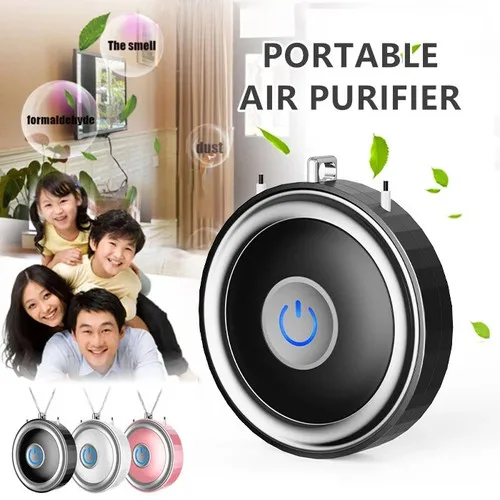 USB Portable Wearable Air Purifier, Personal Mini Necklace