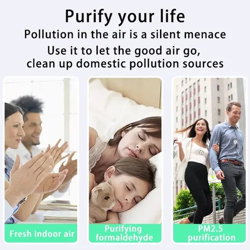 USB Portable Wearable Air Purifier, Personal Mini Necklace - photo 4