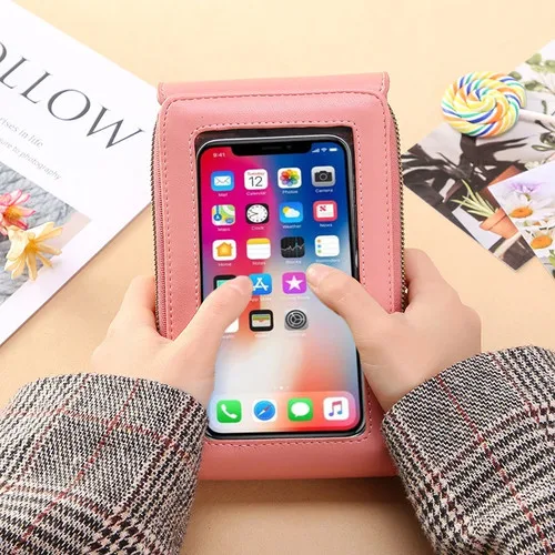 Ladies Touch Screen Mobile Phone Bag Vertical Crossbody - photo 2