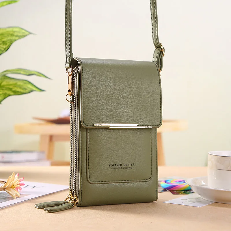 Ladies Touch Screen Mobile Phone Bag Vertical Crossbody - photo 5