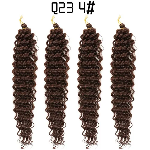 African Crochet Deep Wave Curly Braided Wig 20-inch - photo 2