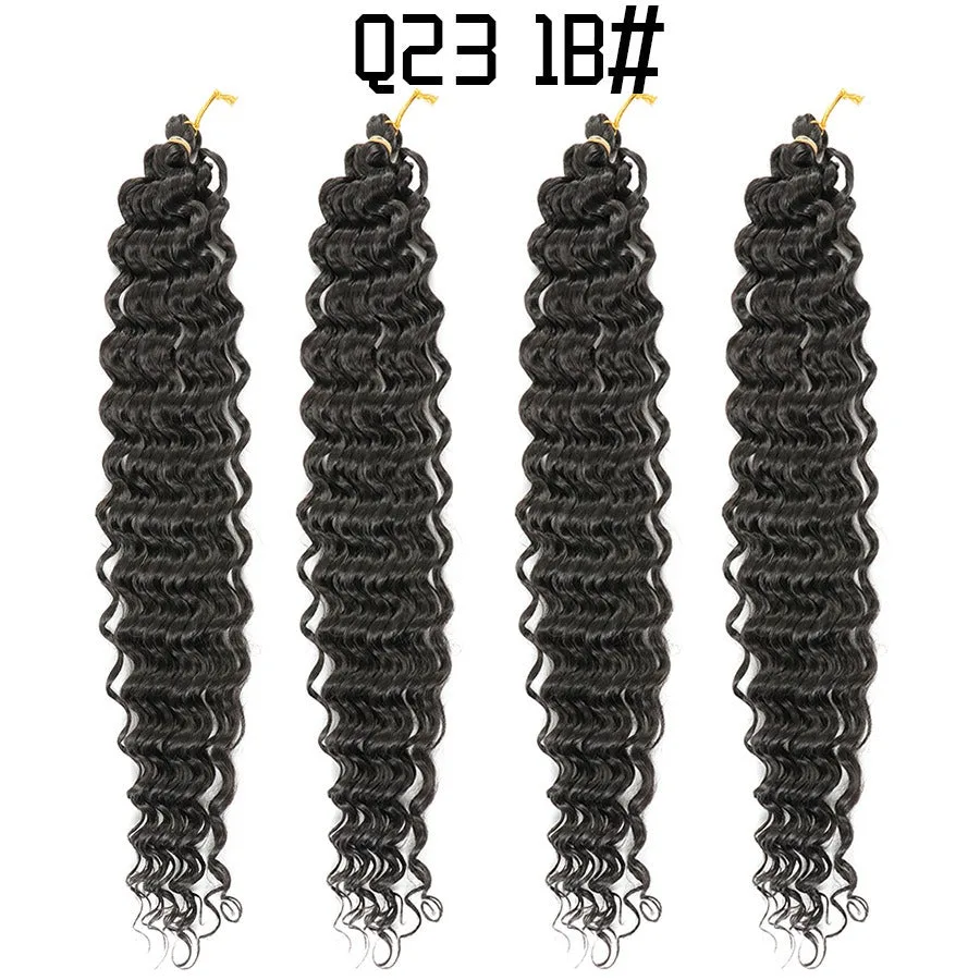 African Crochet Deep Wave Curly Braided Wig 20-inch - photo 4