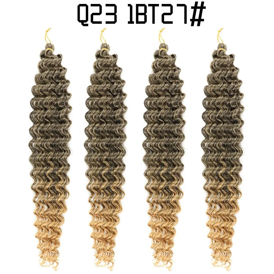 African Crochet Deep Wave Curly Braided Wig 20-inch - photo 5