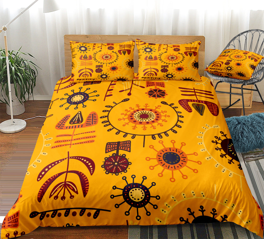 Ethnic Bohemian Plaid Sheet Quilt Cover Pillow Cover Home Textil - photo 5