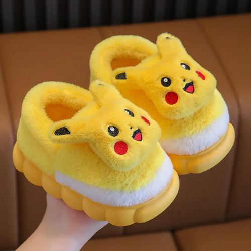 Winter children's cotton slippers, cute cartoon home for girls - photo 3