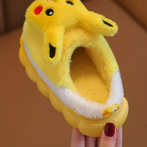 Winter children's cotton slippers, cute cartoon home for girls - photo 4