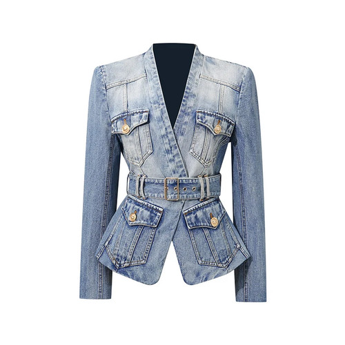 Slim fit denim jacket