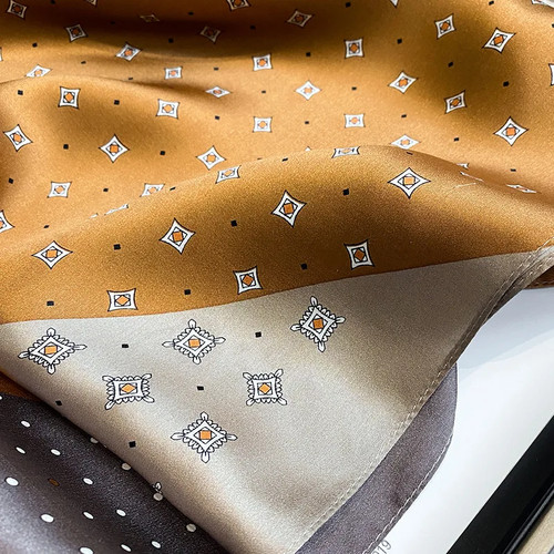 Luxury Brand Silk Scarf Square Women Shawls and Wraps - photo 2