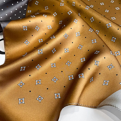 Luxury Brand Silk Scarf Square Women Shawls and Wraps - photo 3