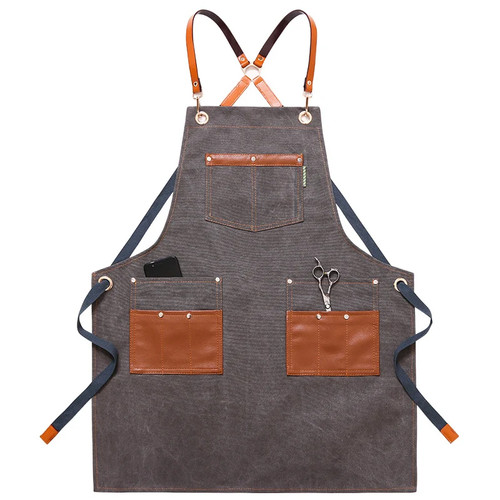 Hairstylist apron denim custom logo