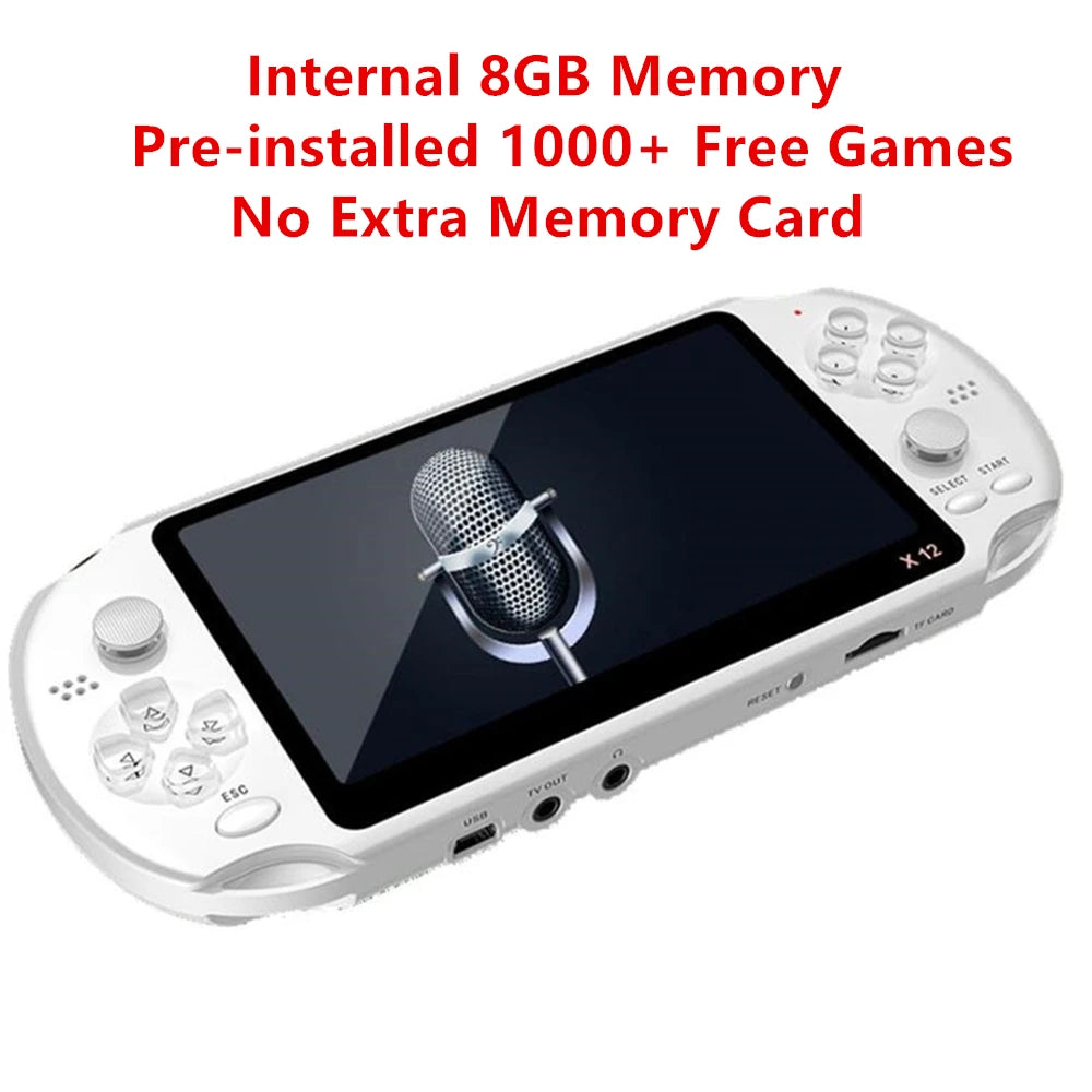Newest 5.1 inch Handheld Portable Game Console 8GB 1000 Games - photo 5