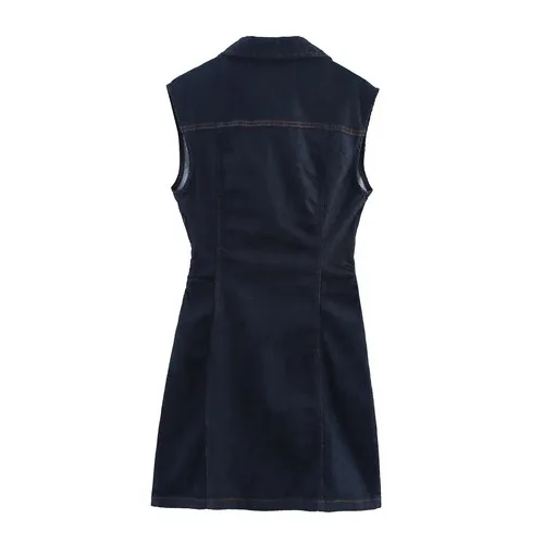 Women's Denim Mini Dress - photo 2