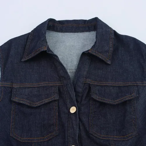 Women's Denim Mini Dress - photo 3
