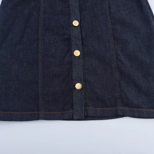 Women's Denim Mini Dress - photo 4