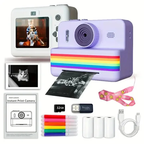 Portable Photo Printer Camera with Rechargeable Battery - photo 5
