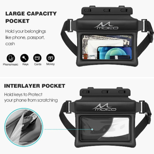 Waterproof Floating Phone Pouch Dry Bag for Water Sports - photo 5