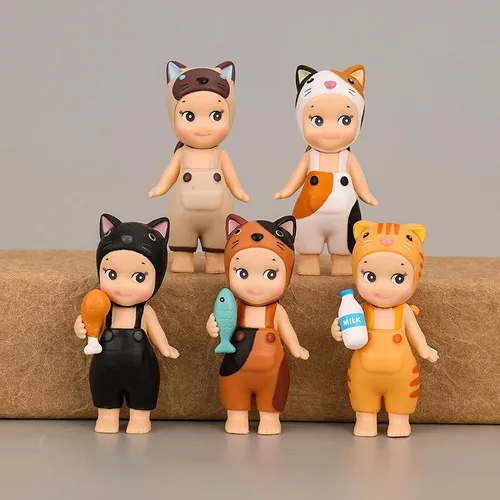 9 Cute Cat Dolls with Meow Angel Doll Handheld Anime Cartoon - photo 3