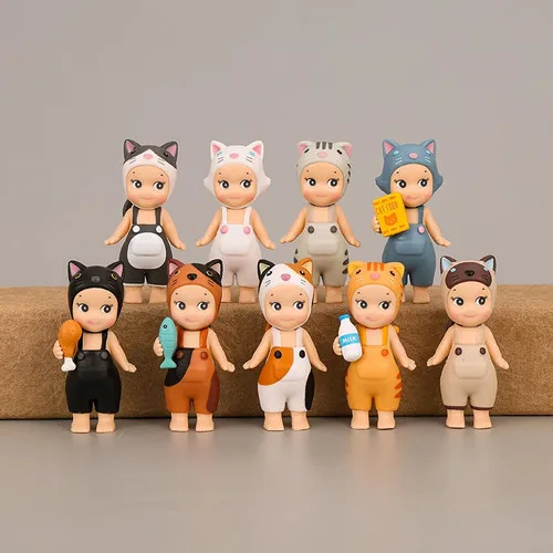 9 Cute Cat Dolls with Meow Angel Doll Handheld Anime Cartoon - photo 4