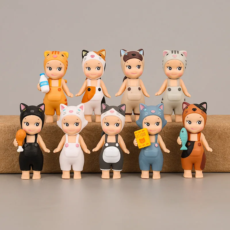 9 Cute Cat Dolls with Meow Angel Doll Handheld Anime Cartoon - photo 5
