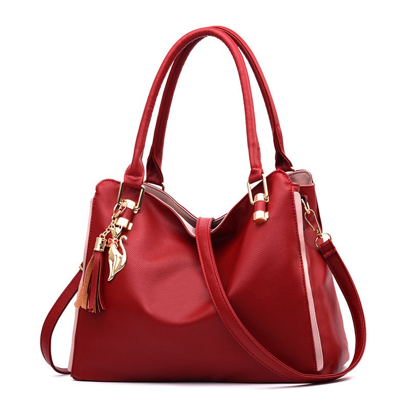 New Fashionable Simple Middle aged Women's Bag Large Capacity Ha - photo 5