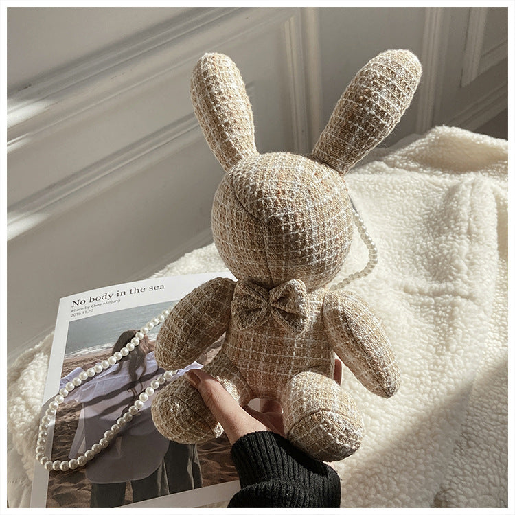 Cute Rabbit Doll Pearl Chain Bag - photo 3