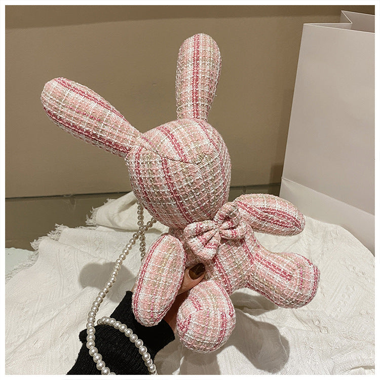 Cute Rabbit Doll Pearl Chain Bag - photo 4