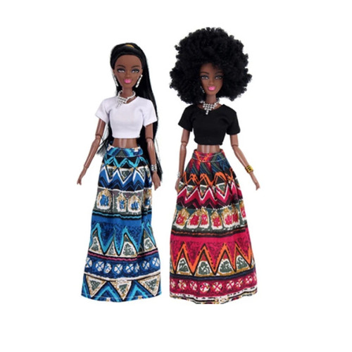 30CM African Black Doll with Moveable Joints