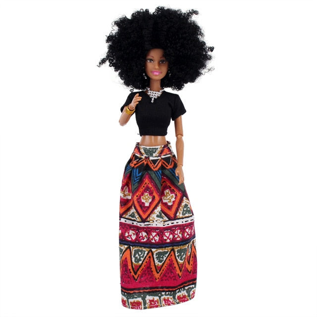 30CM African Black Doll with Moveable Joints - photo 4