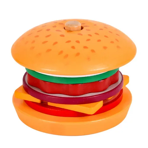 Baby Wooden Simulation Burger, Sandwich, and Food Set - photo 5