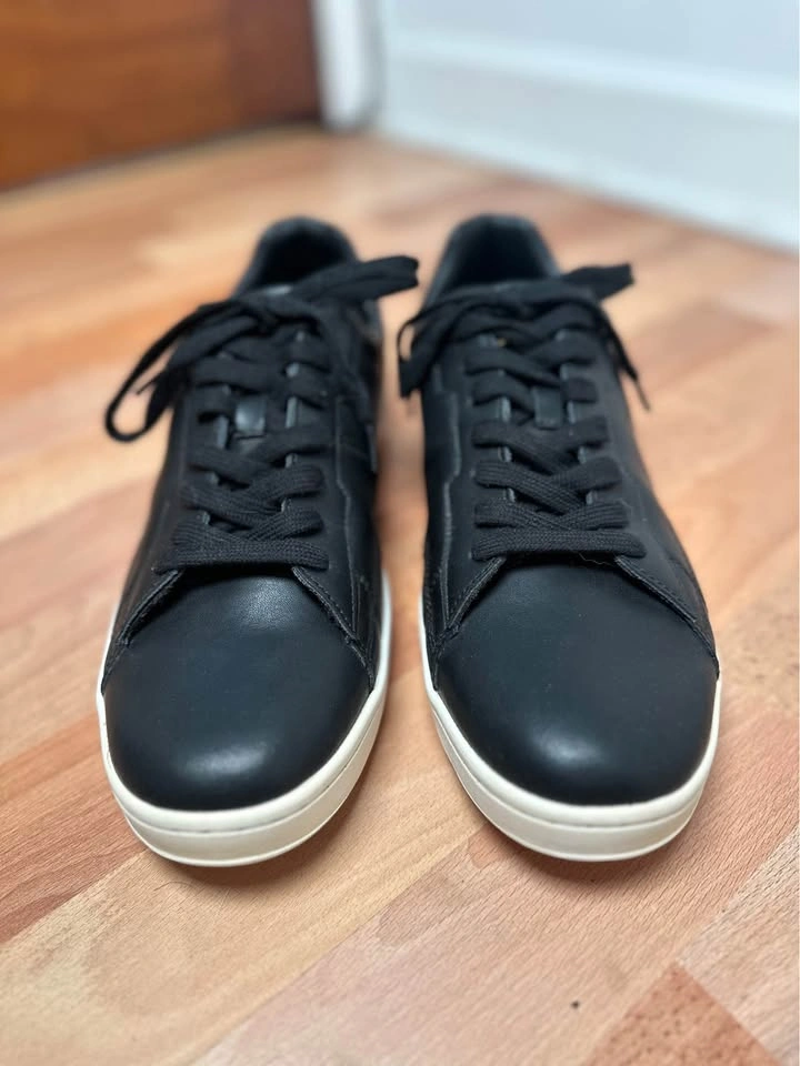 G-Star RAW Men’s Black Leather Low-Top Sneakers - US 12 - photo 3