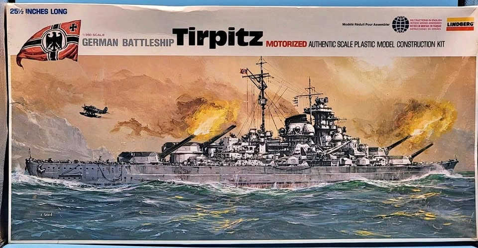TIRPITZ (Motorized) German Battleship (1979) 1:350 Model Kit